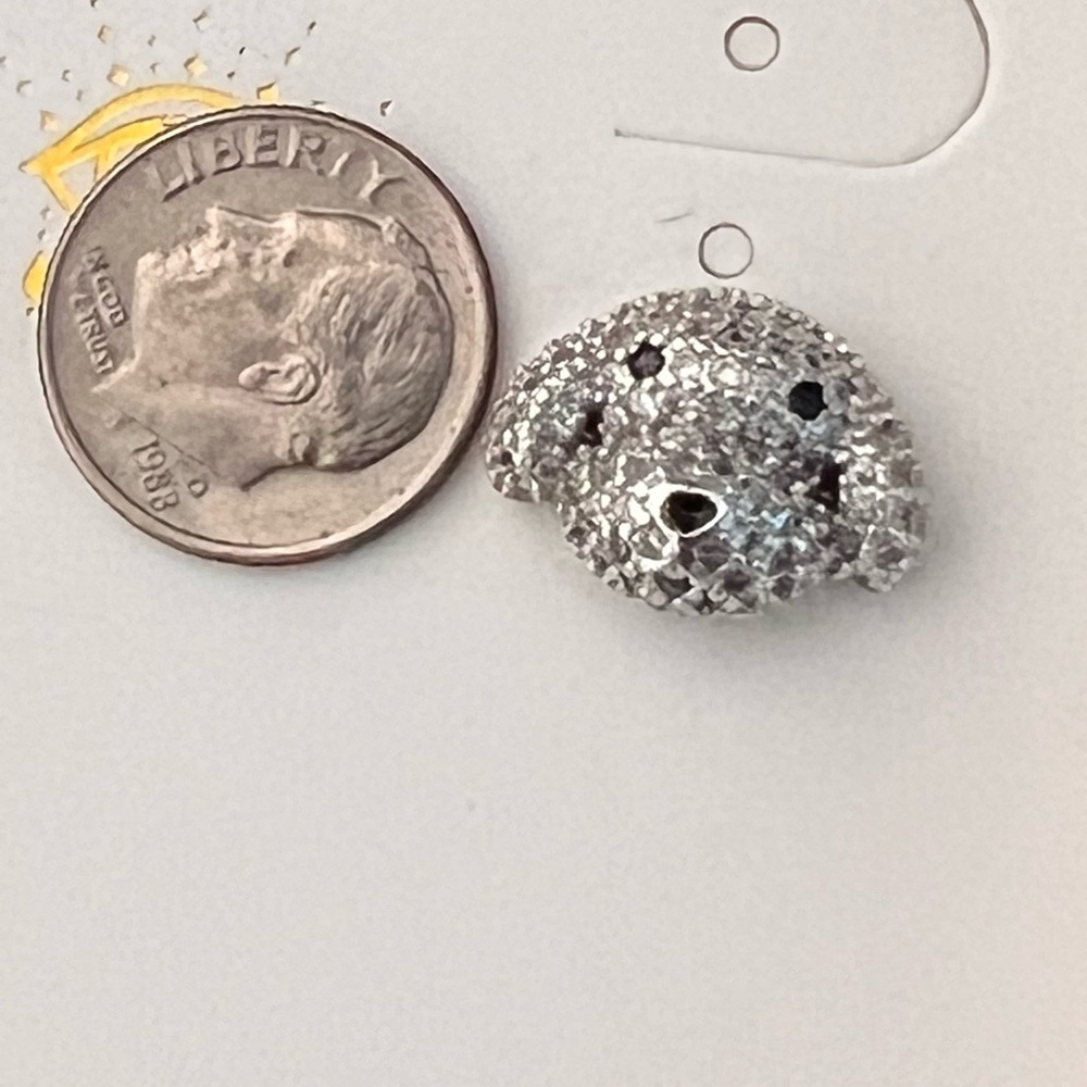 EyeCandy Luxe Collection Bichon Cubic Zirconia Earrings NWT - Picture 2 of 4